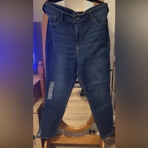 Old Navy Women's Skinny Jeans - Dark Blue